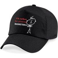 60 SECOND MAKEOVER Men's I'd Rather Be Playing Basketball Cap in Black