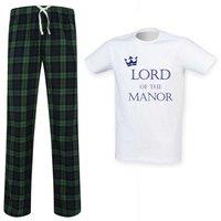 60 SECOND MAKEOVER Men's Lord Of The Manor Pyjama Set in Green | Size: 2XL