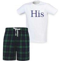 60 SECOND MAKEOVER Men's His Pyjama Set in Green | Size: XS