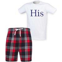 60 SECOND MAKEOVER Men's His Pyjama Set in Red | Size: XL