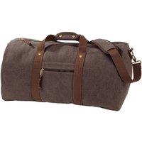 Quadra Men's Vintage Canvas Duffle Bag in Brown