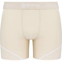 Skins Men's DNAmic Natural Beige Compression Shorts in Light Beige | Size: Large