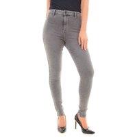Smart Living Women's Stylish Skinny Fit High Waisted Denim Jeans in Dark Grey | Size: 24