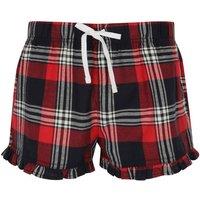 Skinni Fit Women's Skinnifit Tartan Shorts in Light Red | Size: Small