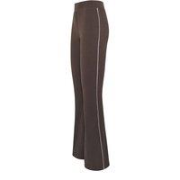 Long Tall Sally Women's Tall Striped Flare Leggings in Chocolate | Size: 20XL