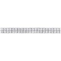 Jewelco London Women's Silver CZ Eternity Tennis Bracelet 5mm 7 inch