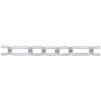 Jewelco London Women's Silver Chunky Oval Pill Paper Clip Chain Necklace 8mm 20" 50cm