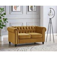 Home Detail Women's Chester 2 Seater Sofa in Gold
