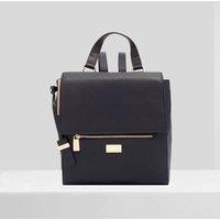Paul Costelloe Women's Fleur Leather Backpack in Black | Size: Medium