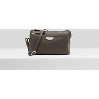 Dents Women's Anaya Leather Cross Body Bag in Olive