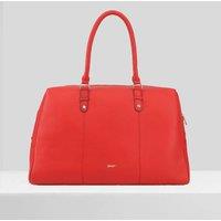 Paul Costelloe Women's Denali Leather Weekender Bag in Red | Size: Large