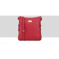 Paul Costelloe Women's Lister Leather Cross Body Bag in Red | Size: Small