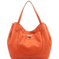 Paul Costelloe Women's Bolivar Leather Shoulder Bag in Orange