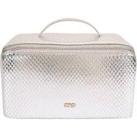 Paul Costelloe Women's Mara Leather Wash Bag in Silver