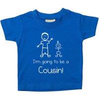 60 SECOND MAKEOVER Boy's I'm Going To Be A Cousin Blue T-Shirt | Size: 6-12 m