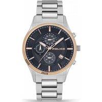 Police Men's PEWJI2194242 Vault 44mm Quartz Watch in Silver