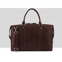 Paul Costelloe Men's Addison Leather Holdall Bag in Brown