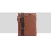 Dents Men's Kinesis Leather Cross Body Bag in Camel
