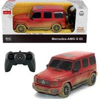 KandyToys Officially Licensed Mercedes Benz G63 AMG (Muddy Version) Remote Control Car 1:24 Scale in Dark Red