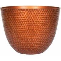 La Hacienda 38cm Large Elements Plant Pot - Plastic - L38 x W38 x H34 cm - Copper