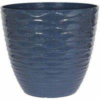 La Hacienda 33cm Small Windermere Plant Pot - Plastic - L33 x W33 x H29 cm - Blue