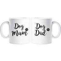 60 SECOND MAKEOVER Dog Mum Dog Dad mug Set in White