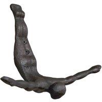 Gifts Direct 2 U Diving Man Iron Single Coat Hook in Black