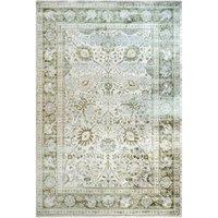 Kukoon Green Vintage Style Floral Living Room Rug | Size: 60 cm x 110 cm