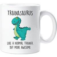 60 SECOND MAKEOVER Trainasaurus Mug in White