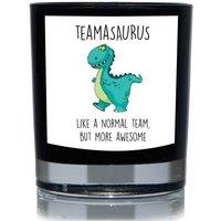 60 SECOND MAKEOVER Teamasaurus, Like A Normal Team But More Awesome Dinosaur 20cl Candle in Black