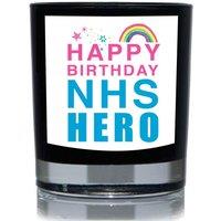 60 SECOND MAKEOVER Happy Birthday NHS Hero 20cl Candle in Black
