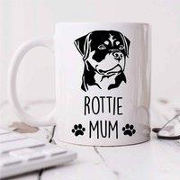 60 SECOND MAKEOVER Rottweiler Mug Rottie Mum in White
