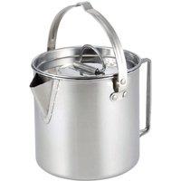 Havendro 1.2L Stainless Steel Camping Kettle Hanging Pot in Silver
