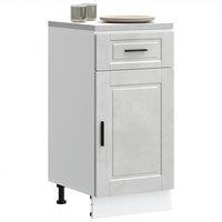 Berkfield Home Kitchen Base Cabinet Porto Concrete Grey Engineered Wood