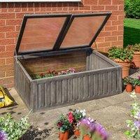 Rowlinsons Alderley Cold Frame - L67 x W100 x H40 cm in Grey