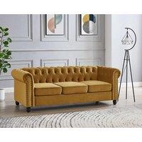 Home Detail Chester 3 Seater Sofa in Gold