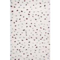 THE RUGS Moodi Spot Design Shaggy Soft High Pile Living Room Rug & Runner in Purple | Size: 120 cm x 170 cm