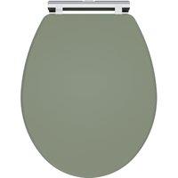 Balterley Traditional Bathroom Soft Close Wooden Toilet Seat, Satin Green