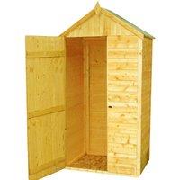 Shires Handy Store Shiplap Garden Shed Approx 3 x 2 Feet in Brown