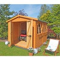 Shires Bison Handmade Garden Shed Approx 10 x 10 Feet in Brown