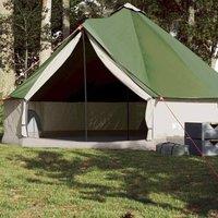 Berkfield Home Family Tent Tipi 8-Person Green Waterproof