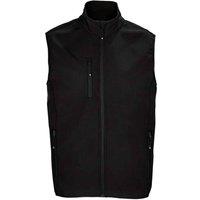 SOL'S Men's Falcon Softshell Body Warmer in Black | Size: Large