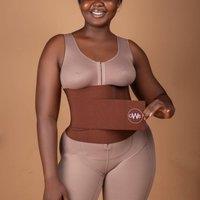 GWB Shapewear Women's Maternity & Postpartum Tummy Wrap Back Support Corrector in Brown