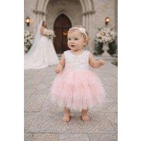 UK Flower Girl Boutique Girl's Boho Dreams Tutu Dress in Peach | Size: 3-4 Years