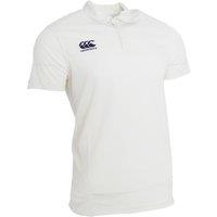 Canterbury Men's Short Sleeve Cricket Shirt in Cream | Size: 2XL