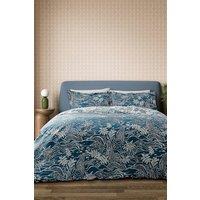 Scion 'Falling Foss' Cotton Duvet Cover Set in Blue | Size: Single