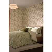 Harlequin 'Crater' Cotton Duvet Cover Set in Jade | Size: Single