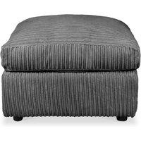 APK DESIGN Large Jumbo Cord Premium Footstool in Grey | Size: 1 Pack