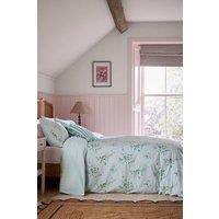 Helena Springfield 'Blossom Print' Cotton Duvet Cover Set in Aqua | Size: Single