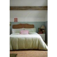Helena Springfield 'Gingham' Cotton Duvet Cover Set in Green | Size: Double